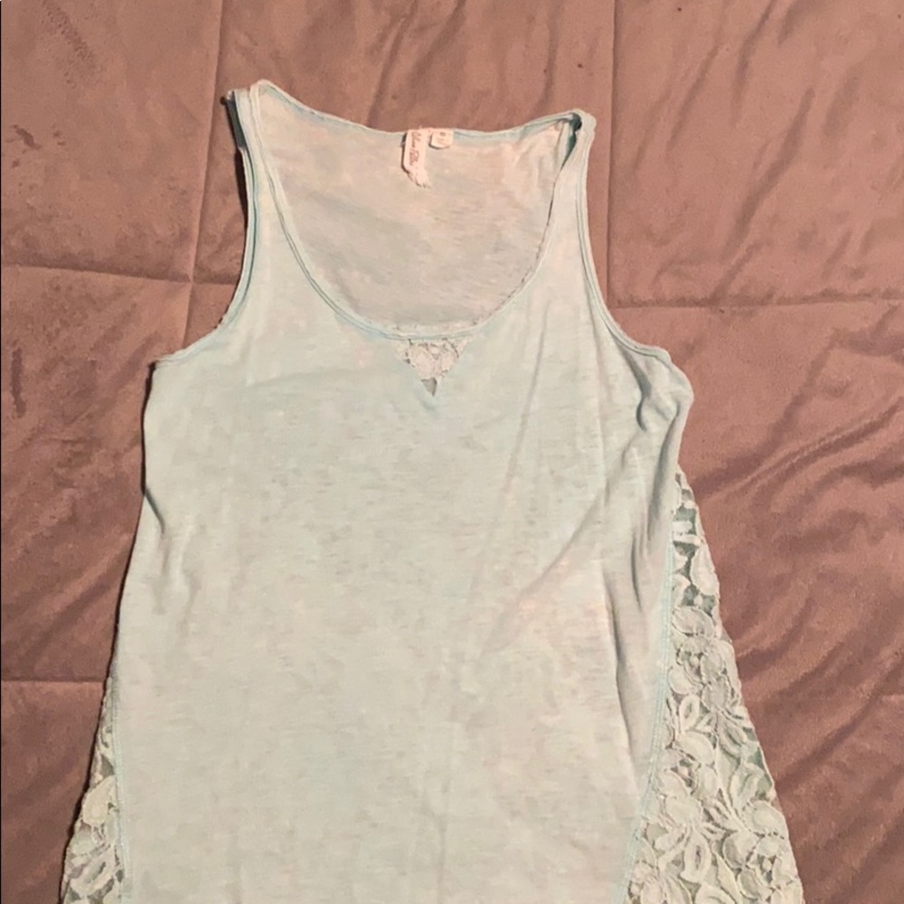 Tank top with lace back